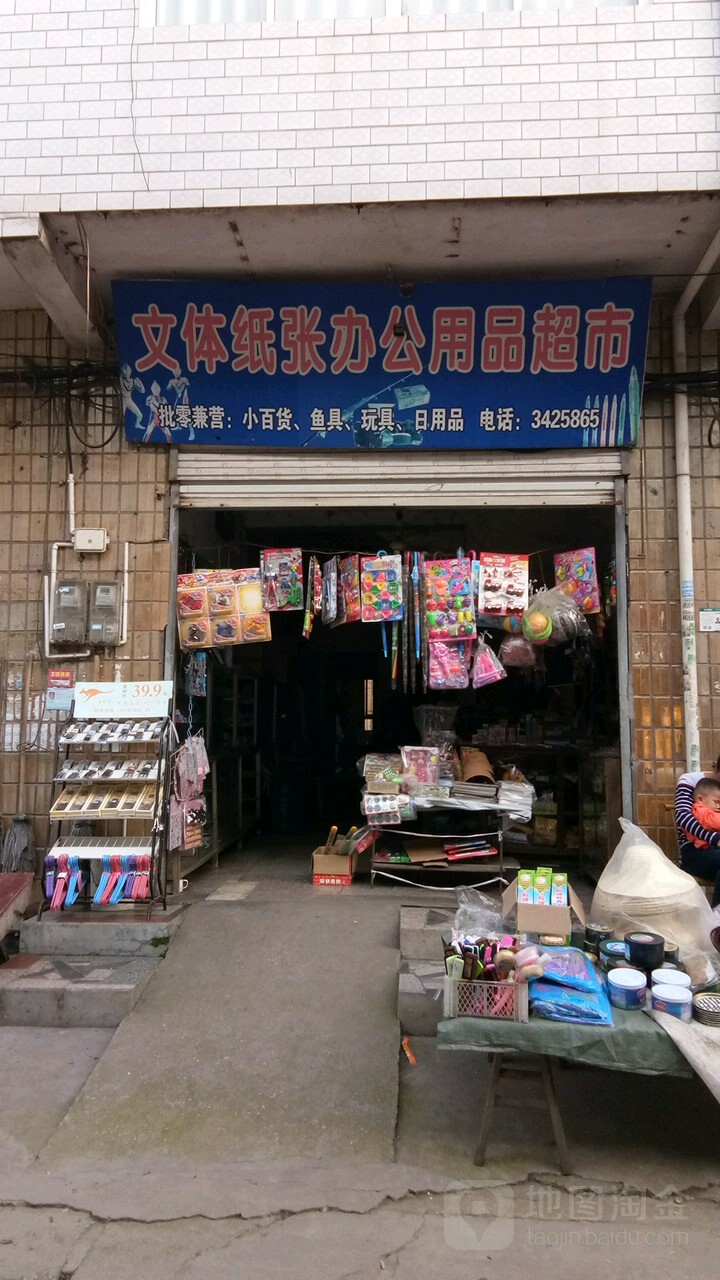 文体纸张办公用品表示