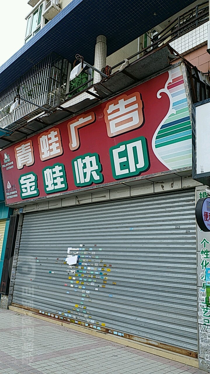 青蛙广告(六和假日酒店东)