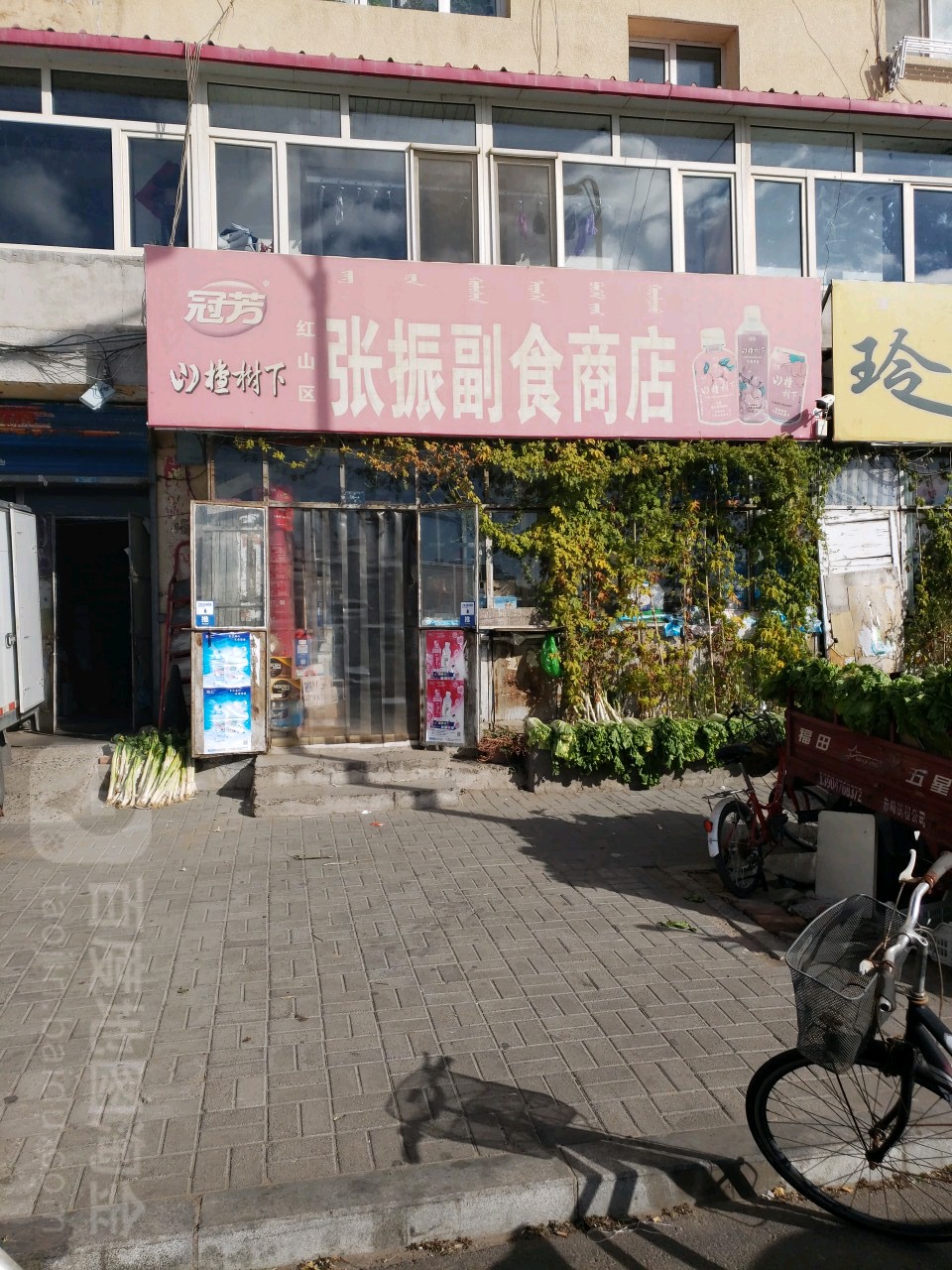 红山区张振副食商店。