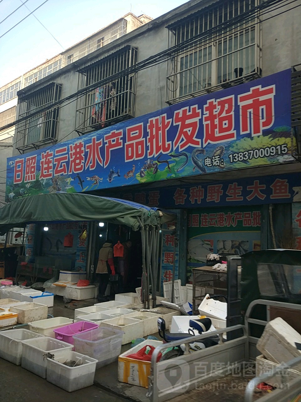 日照连云港水产频批发超市