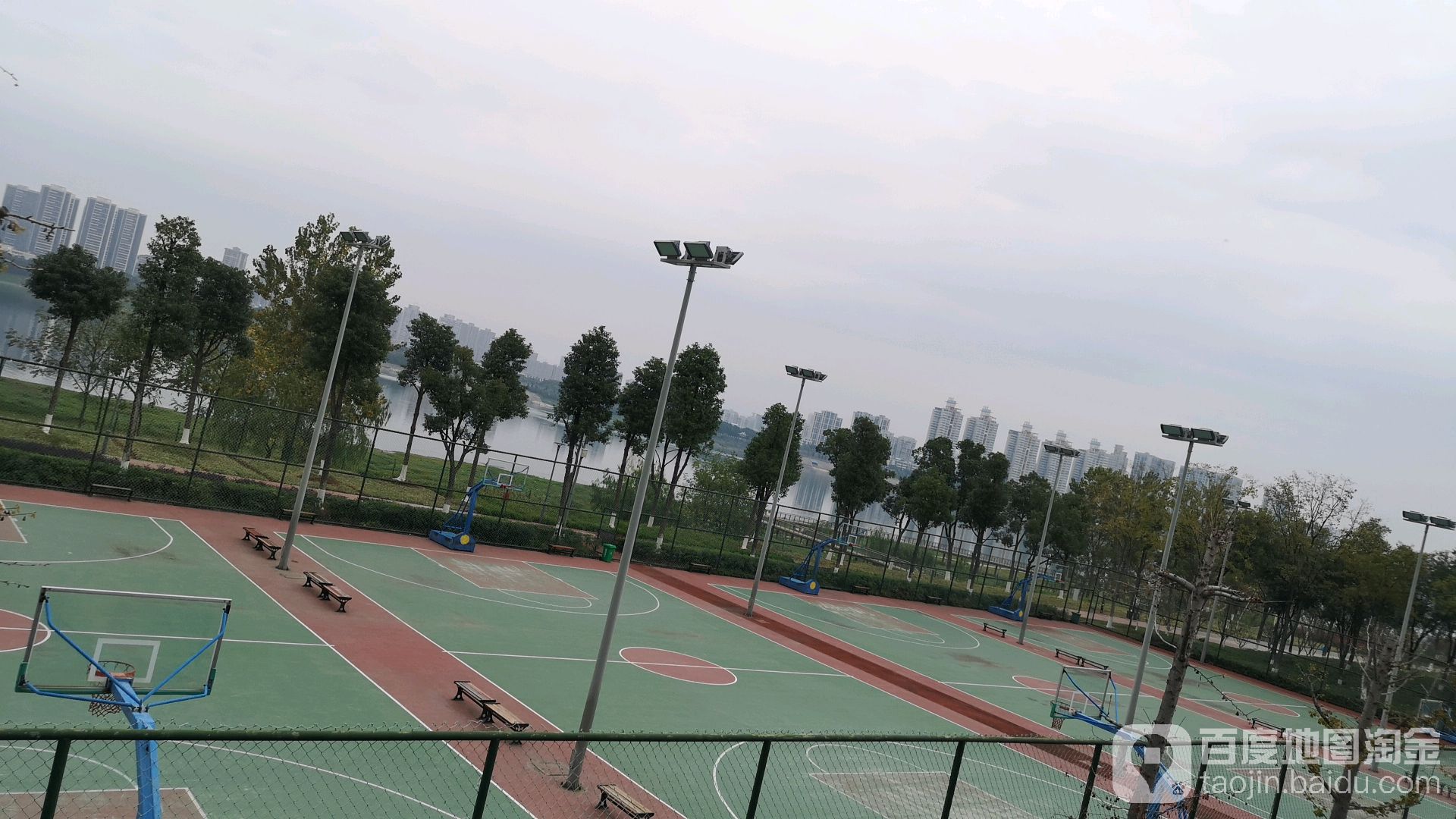 沅江风光带平篮球场
