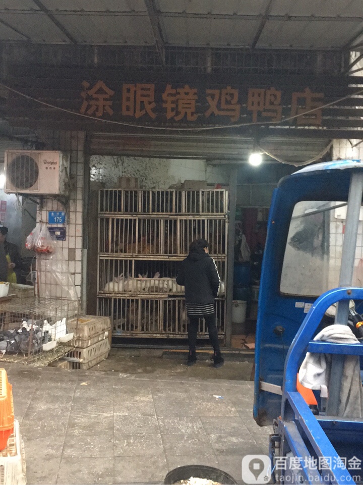 涂眼镜鸡鸭店