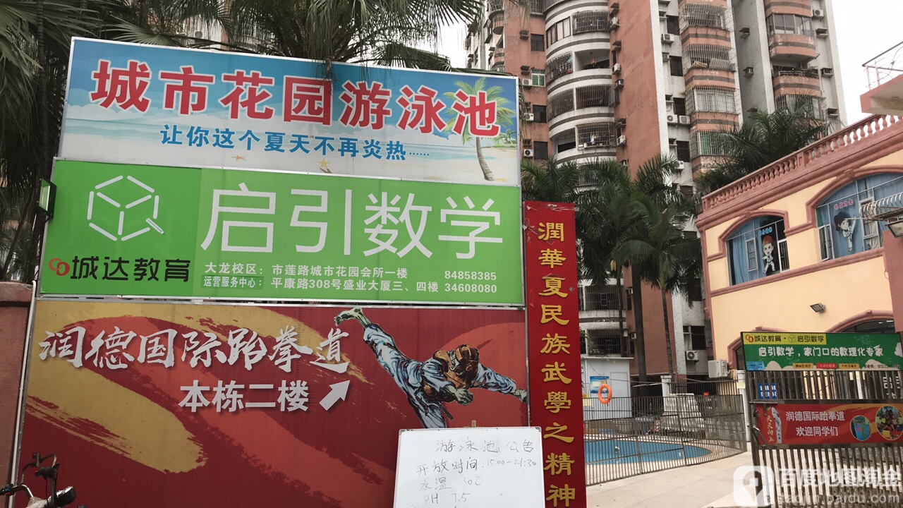 城市花园游泳池